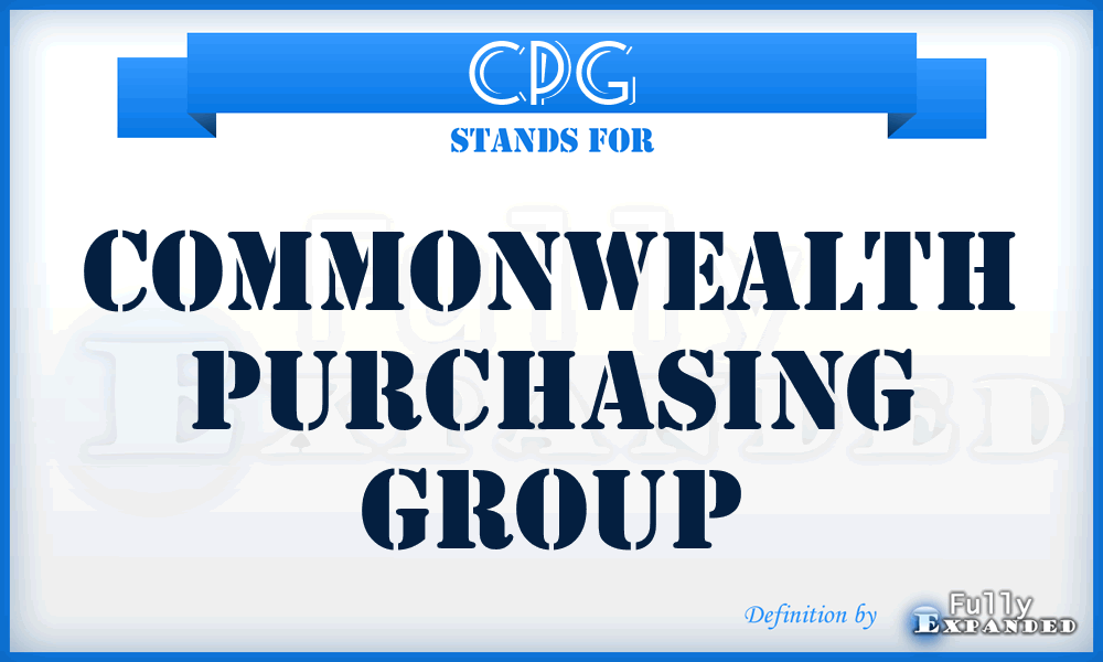 CPG - Commonwealth Purchasing Group