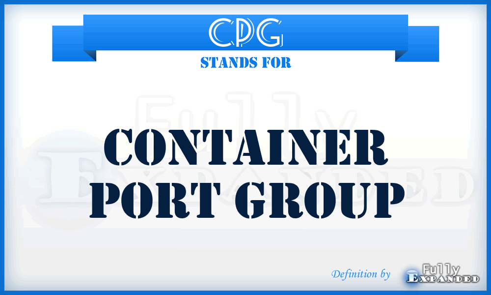 CPG - Container Port Group