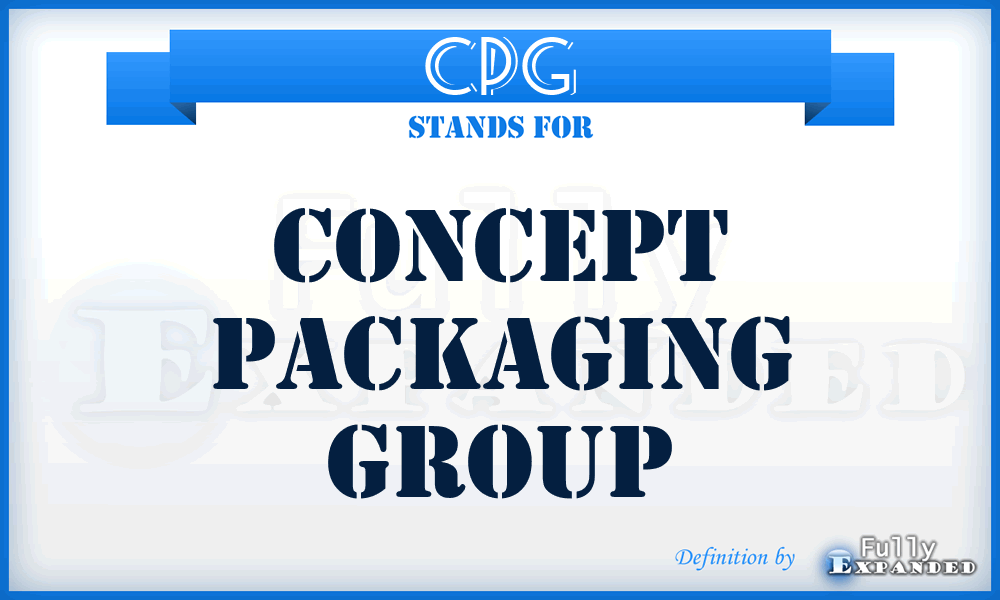 CPG - Concept Packaging Group