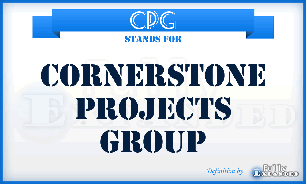 CPG - Cornerstone Projects Group