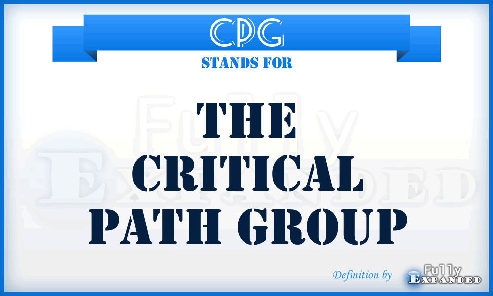 CPG - The Critical Path Group