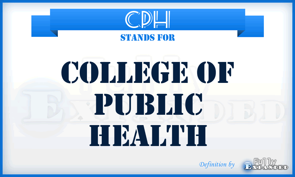 CPH - College of Public Health