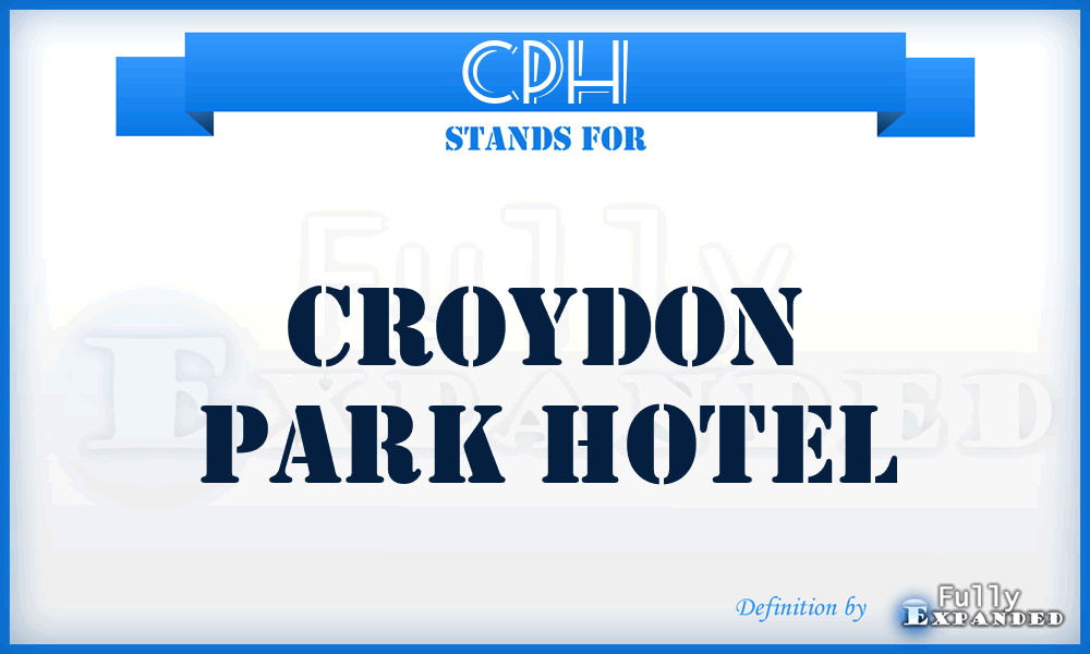 CPH - Croydon Park Hotel