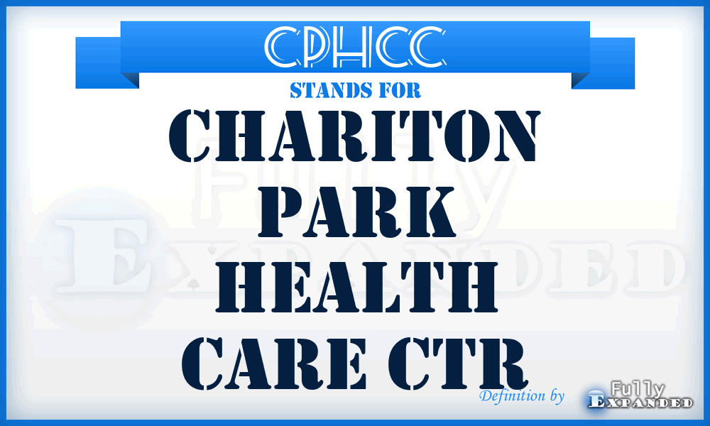 CPHCC - Chariton Park Health Care Ctr