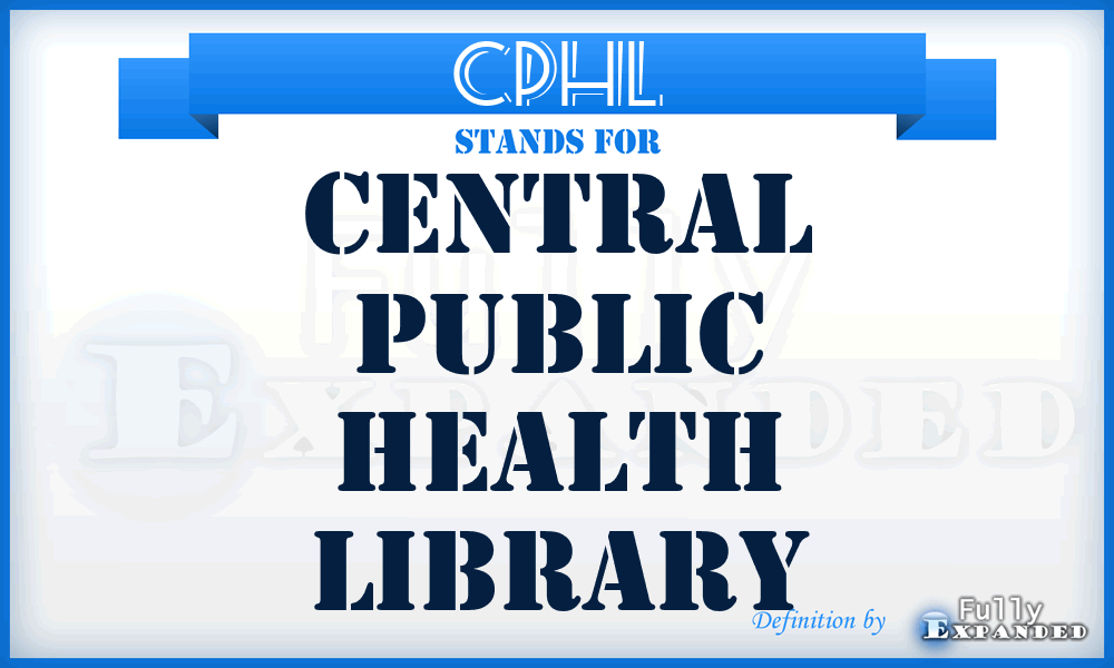 CPHL - Central Public Health Library