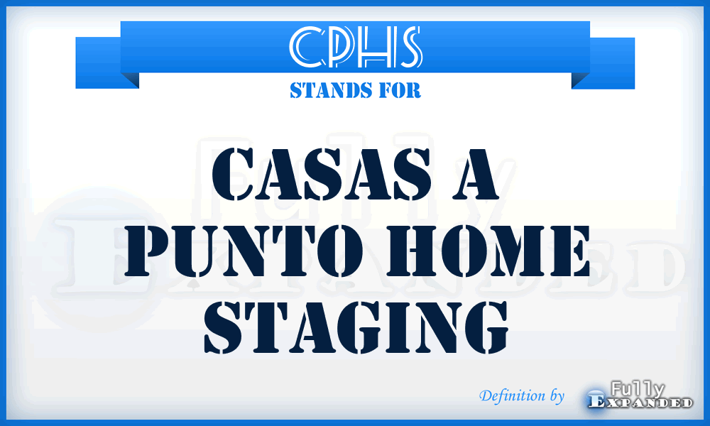 CPHS - Casas a Punto Home Staging