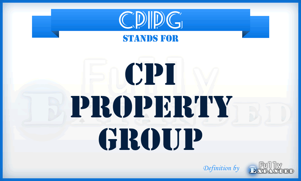 CPIPG - CPI Property Group