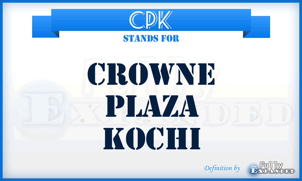 CPK - Crowne Plaza Kochi