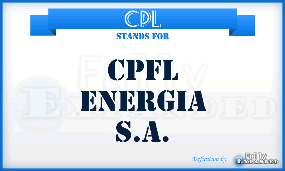 CPL - CPFL Energia S.A.