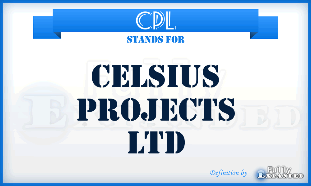 CPL - Celsius Projects Ltd