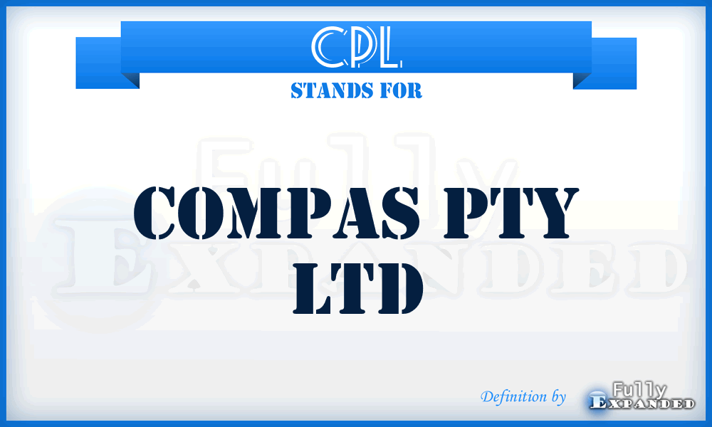 CPL - Compas Pty Ltd