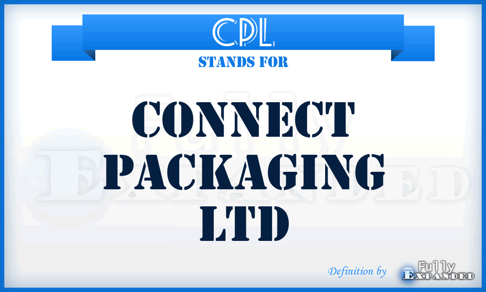 CPL - Connect Packaging Ltd