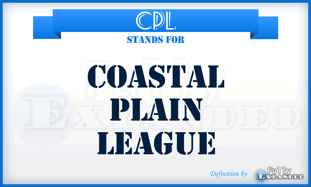 CPL - Coastal Plain League