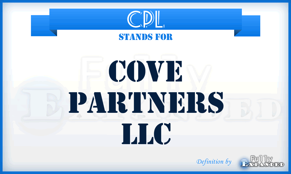 CPL - Cove Partners LLC