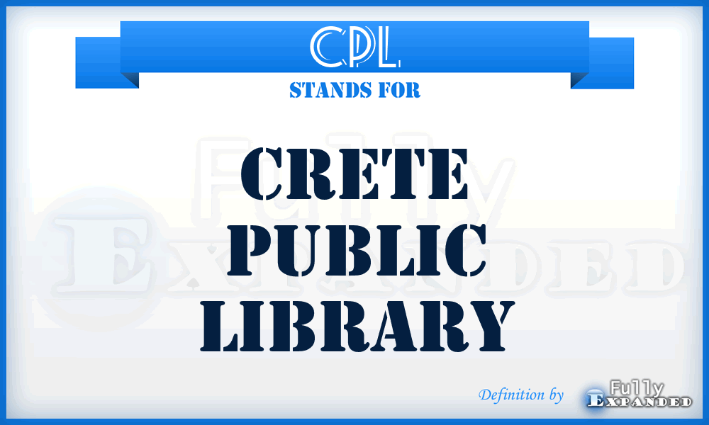 CPL - Crete Public Library
