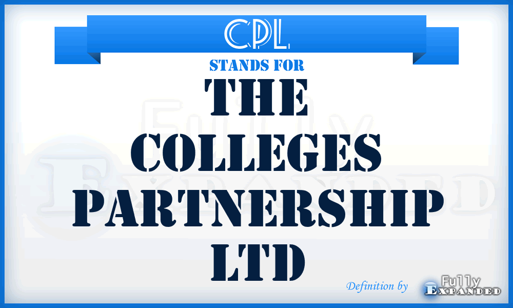 CPL - The Colleges Partnership Ltd