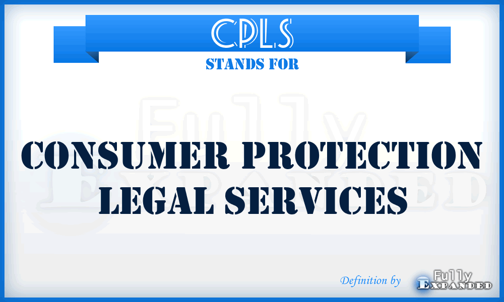 CPLS - Consumer Protection Legal Services