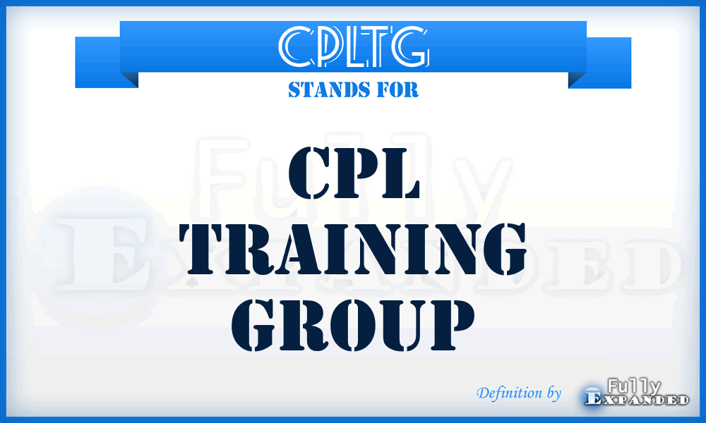 CPLTG - CPL Training Group