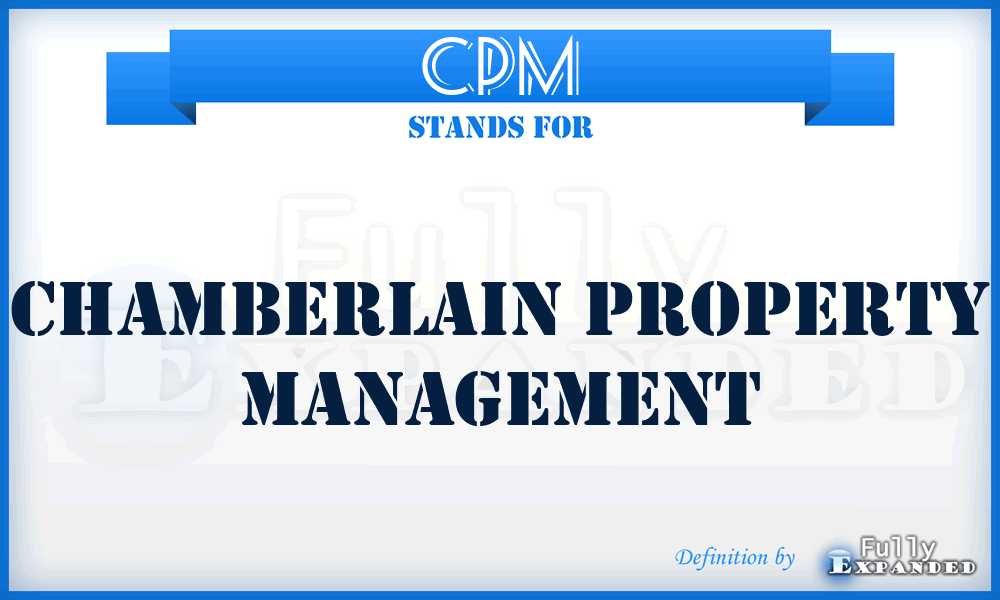 CPM - Chamberlain Property Management