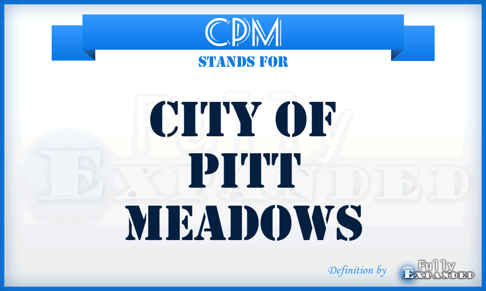 CPM - City of Pitt Meadows