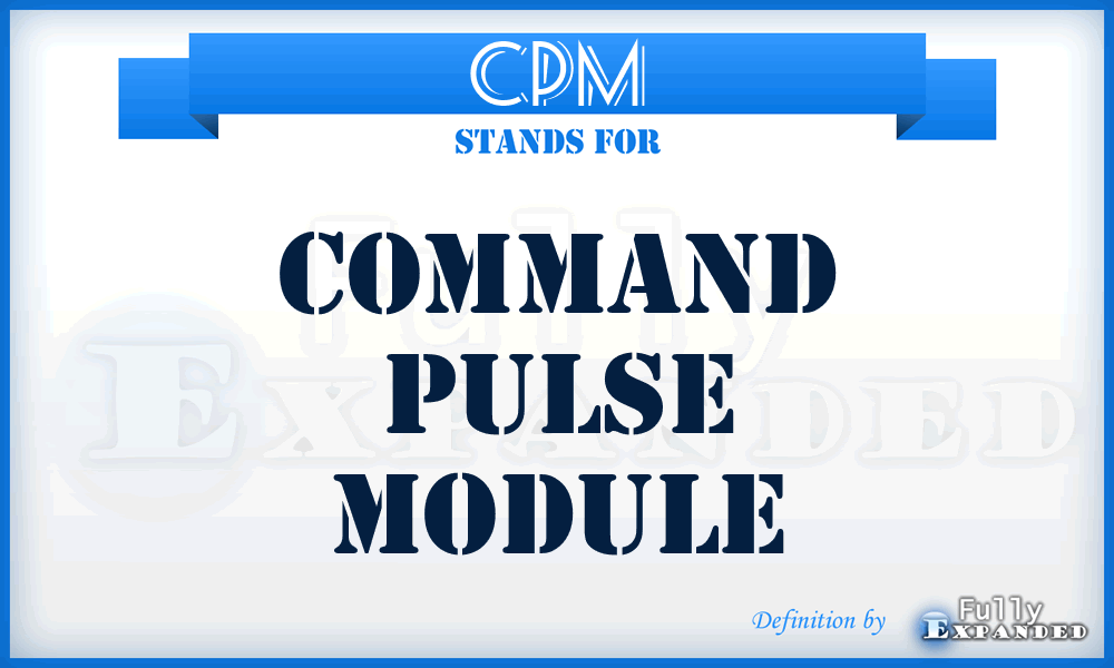 CPM - Command Pulse Module