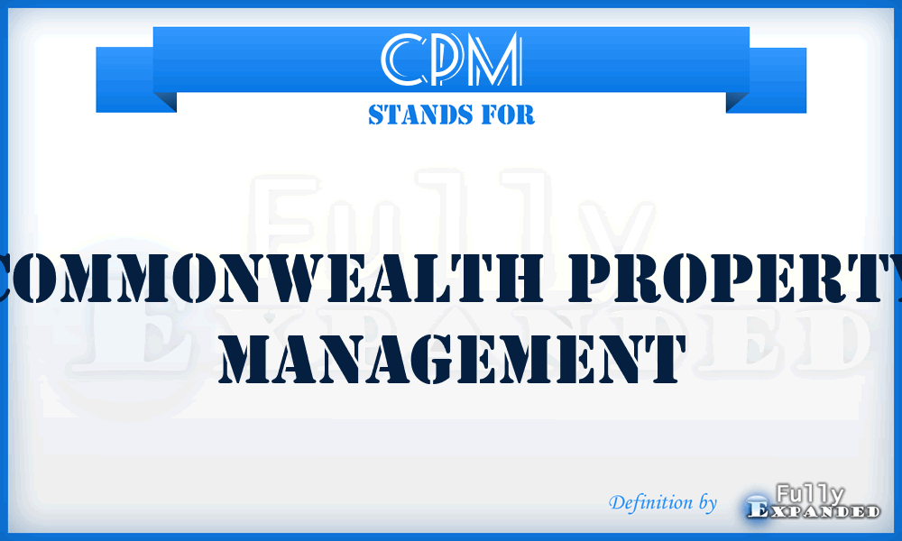 CPM - Commonwealth Property Management