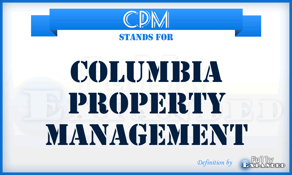 CPM - Columbia Property Management