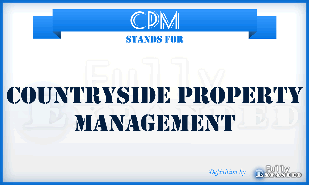 CPM - Countryside Property Management