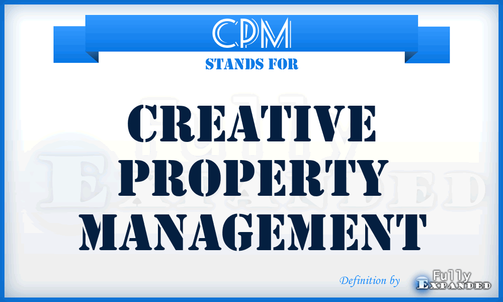 CPM - Creative Property Management
