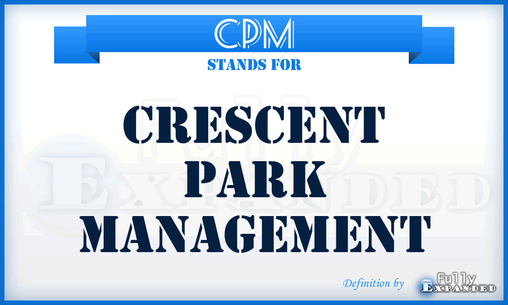 CPM - Crescent Park Management