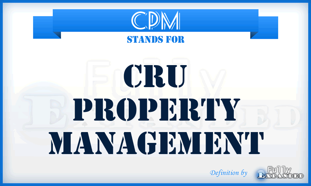 CPM - Cru Property Management