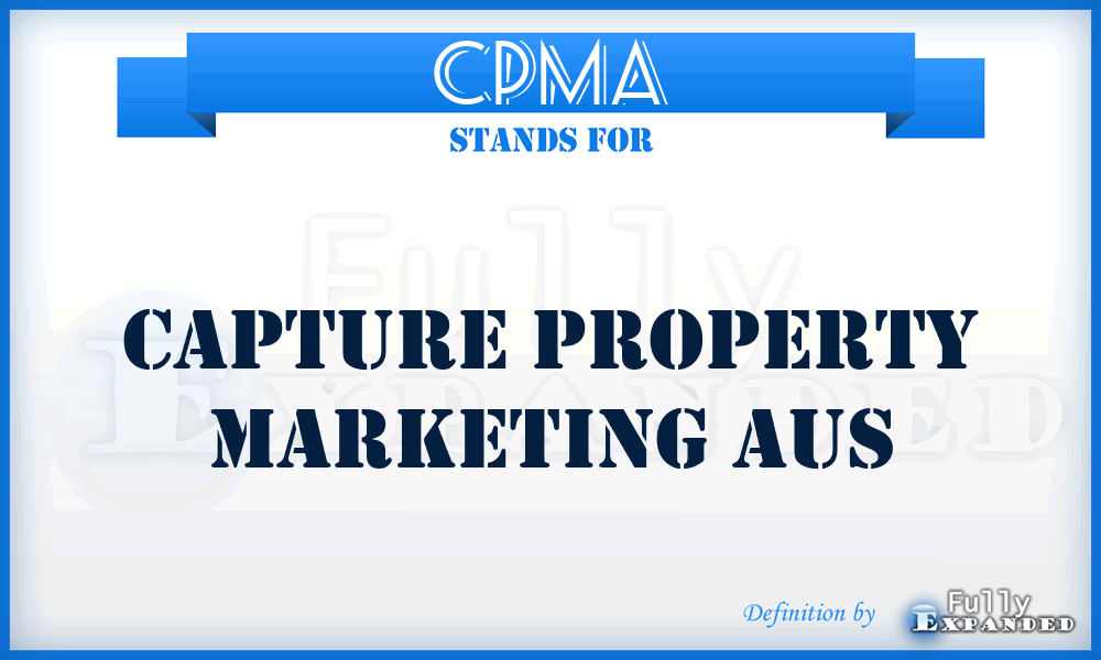 CPMA - Capture Property Marketing Aus