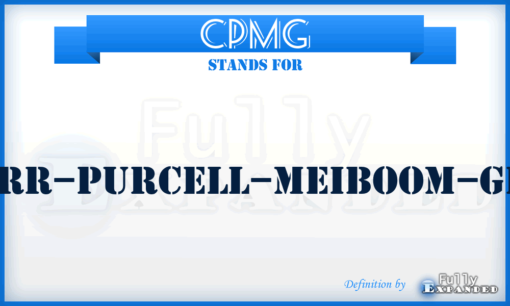 CPMG - Carr–Purcell–Meiboom–Gill