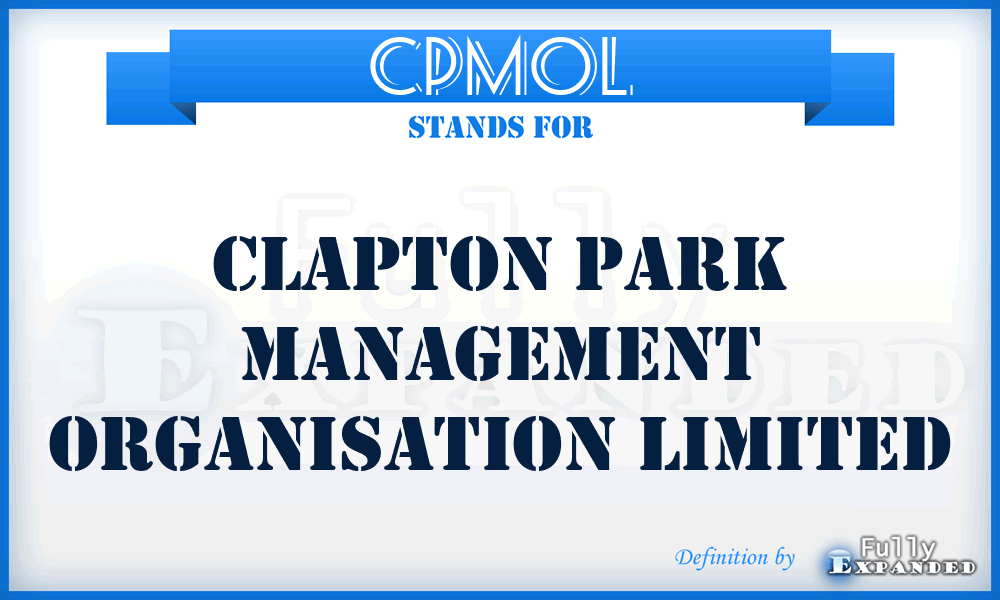 CPMOL - Clapton Park Management Organisation Limited