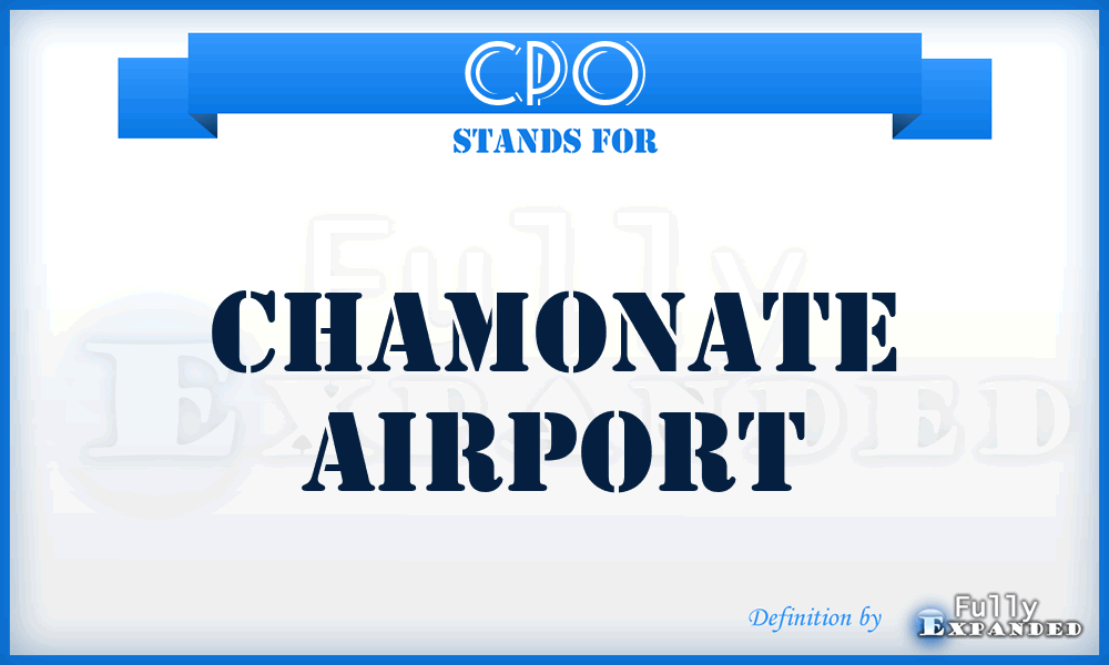 CPO - Chamonate airport