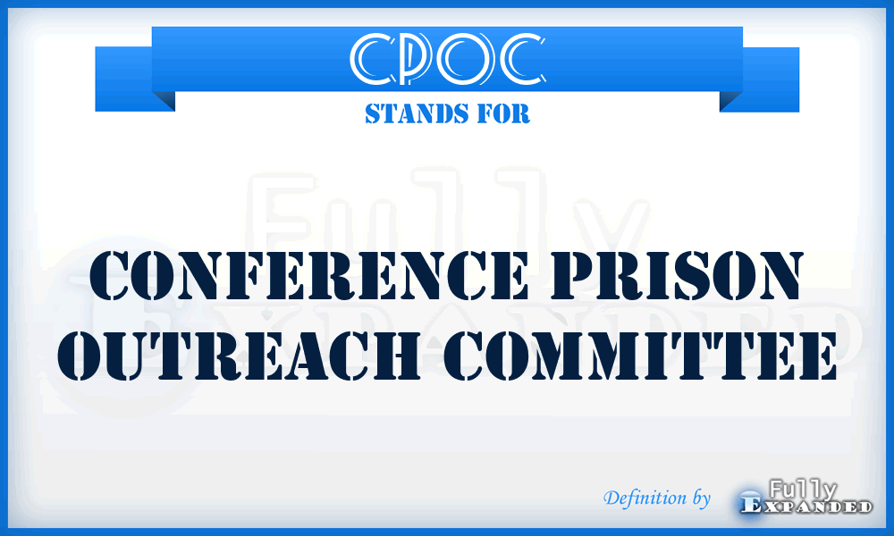 CPOC - Conference Prison Outreach Committee