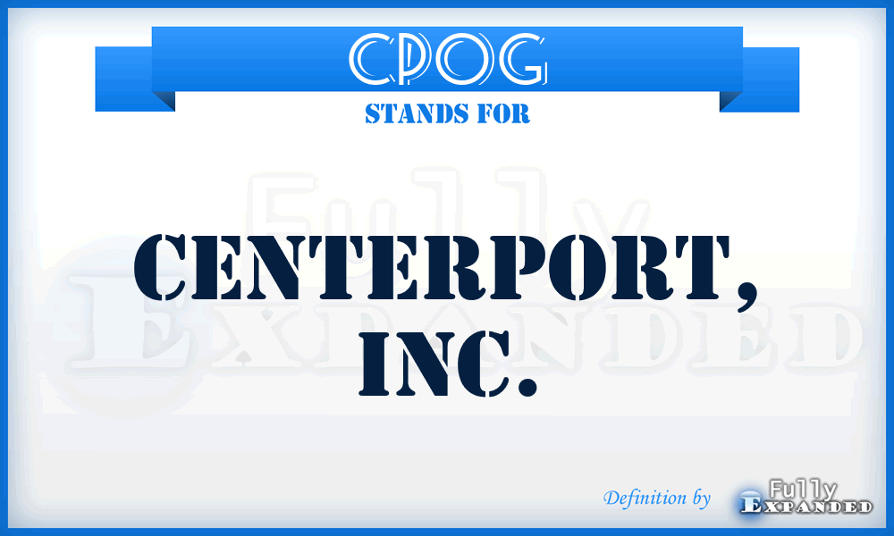 CPOG - Centerport, Inc.