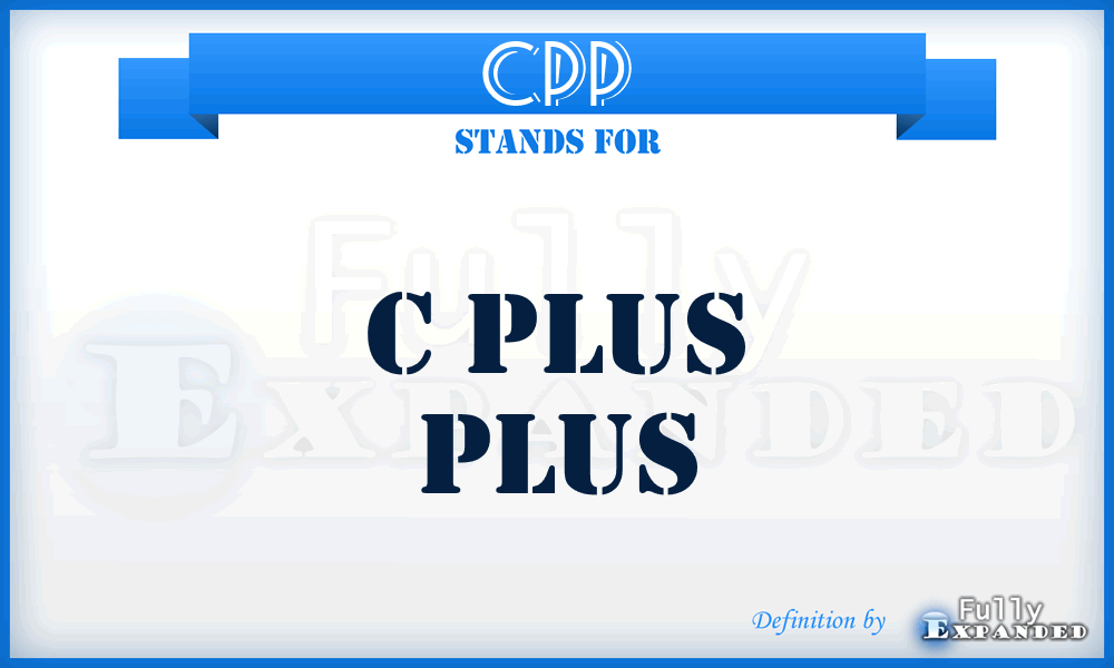 CPP - C Plus Plus