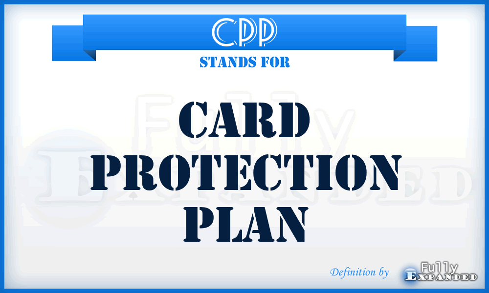 CPP - Card Protection Plan