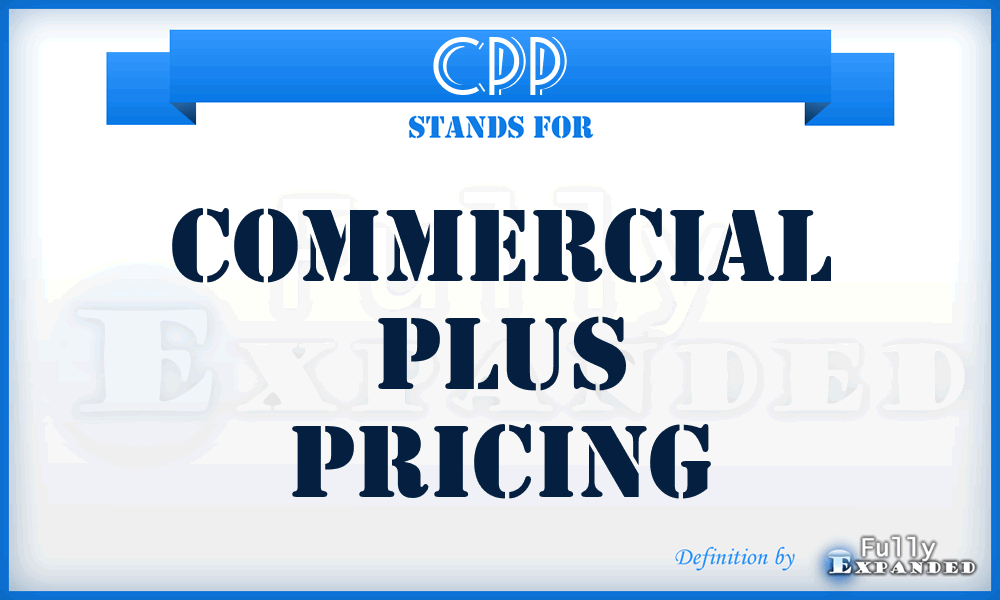 CPP - Commercial Plus Pricing