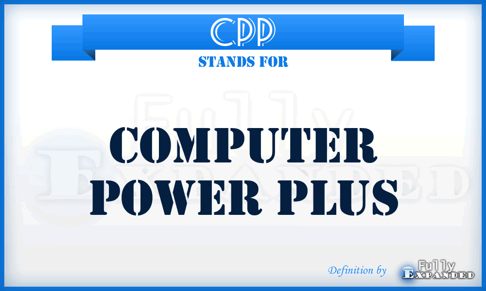 CPP - Computer Power Plus