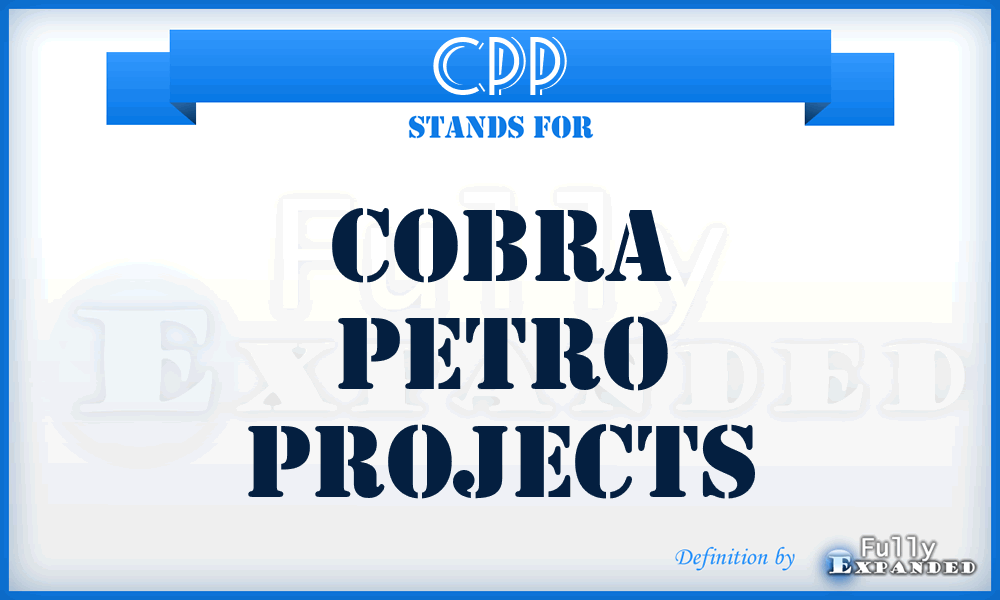 CPP - Cobra Petro Projects