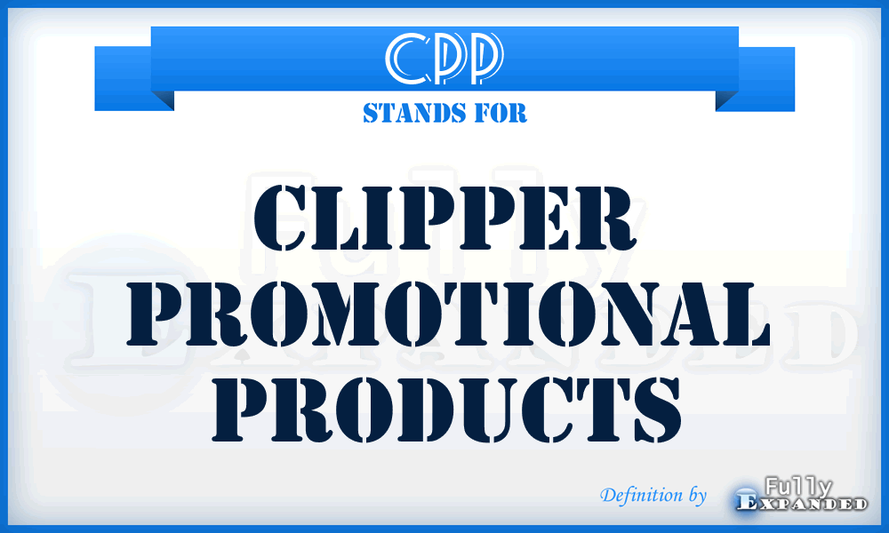 CPP - Clipper Promotional Products