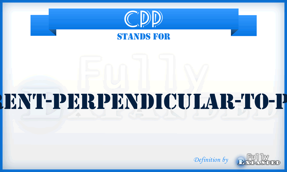CPP - current-perpendicular-to-plane