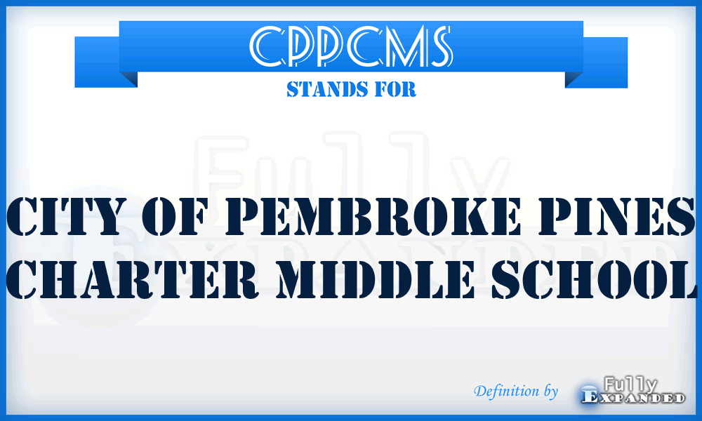 CPPCMS - City of Pembroke Pines Charter Middle School