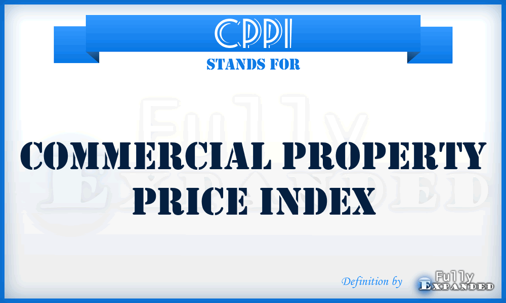 CPPI - Commercial Property Price Index
