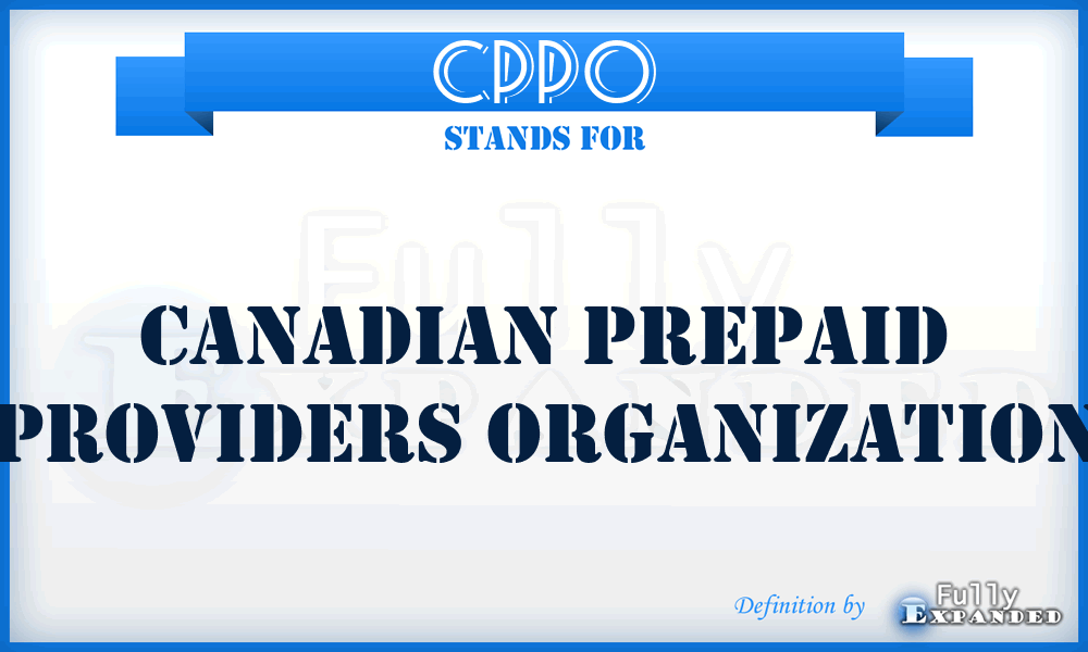 CPPO - Canadian Prepaid Providers Organization