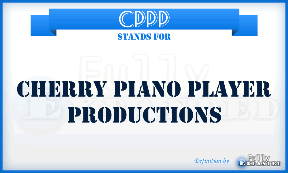 CPPP - Cherry Piano Player Productions