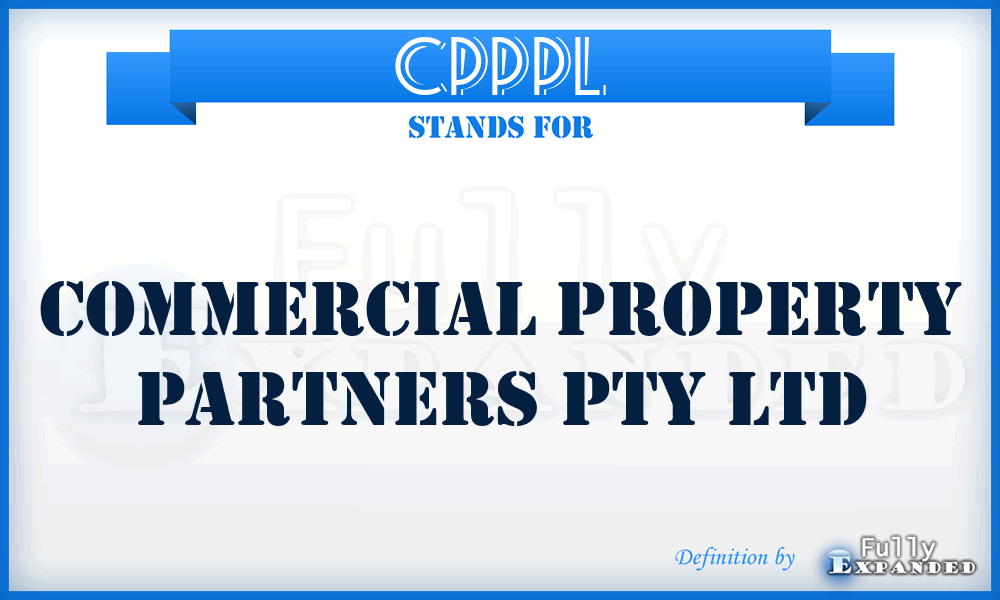 CPPPL - Commercial Property Partners Pty Ltd