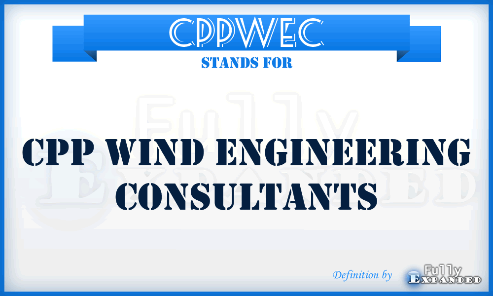 CPPWEC - CPP Wind Engineering Consultants